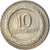 Moneta, Colombia, 10 Centavos, 1968, AU(50-53), Nikiel powlekany stalą, KM:226