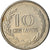 Moneta, Colombia, 10 Centavos, 1971, AU(50-53), Nikiel powlekany stalą, KM:236