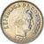 Moneta, Colombia, 10 Centavos, 1975, AU(50-53), Nikiel powlekany stalą, KM:253