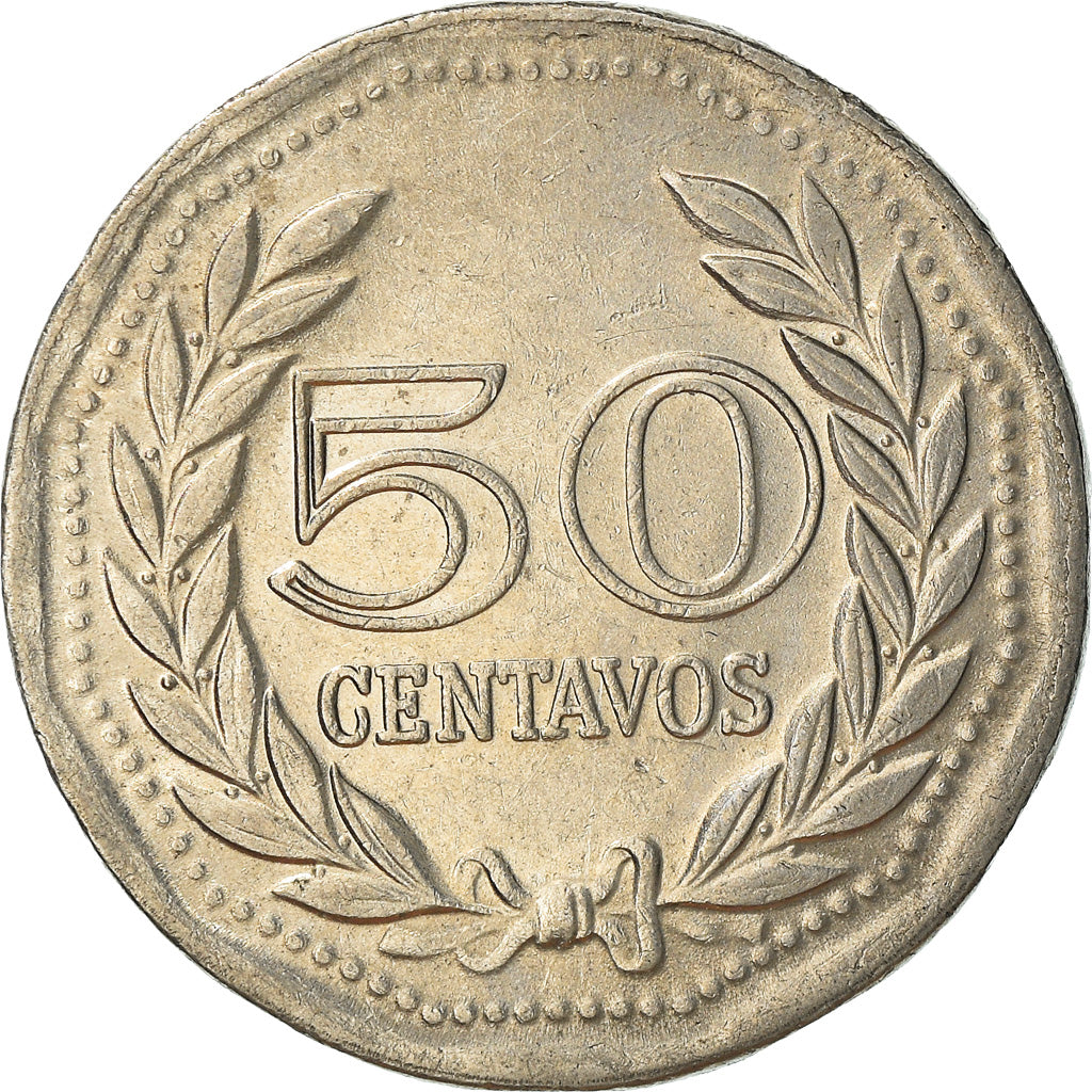 Moneda, Colombia, 50 Centavos, 1979, MBC, Níquel recubierto de acero, KM:244.2