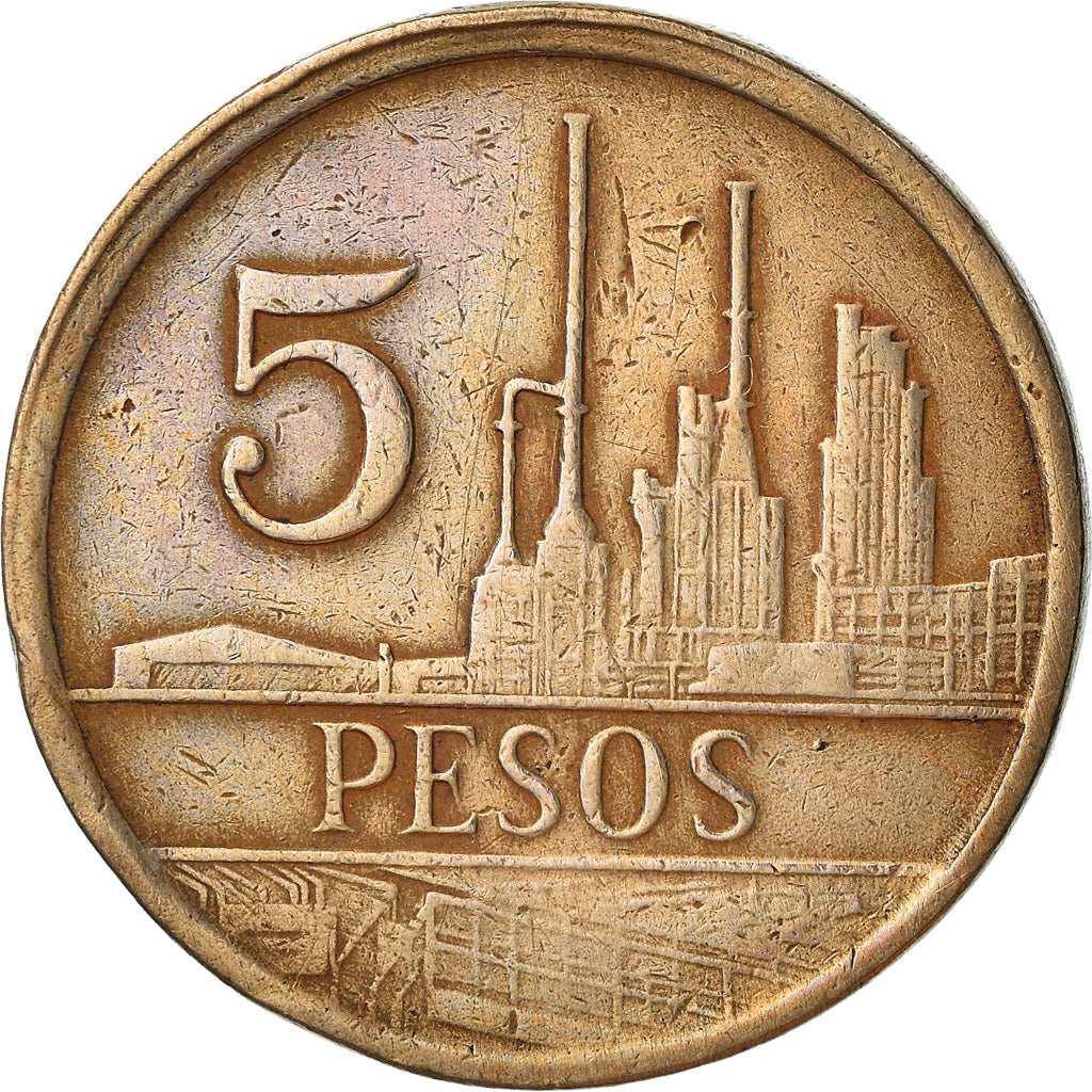 Monnaie, Colombie, 2 Pesos, 1980, TB, Bronze, KM:263