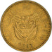 Moneta, Colombia, 20 Pesos, 1992, VF(30-35), Aluminium-Brąz, KM:282.1