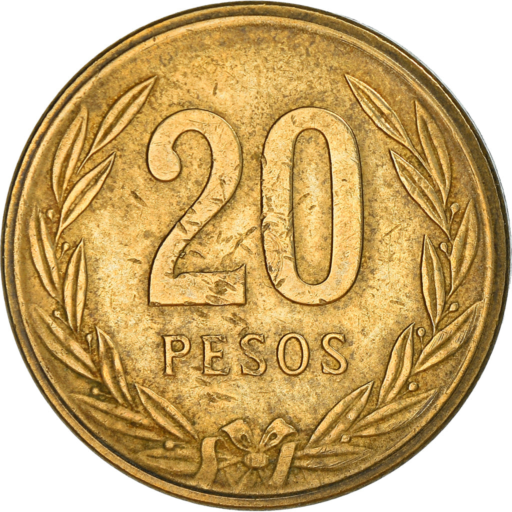 Coin, Colombia, 20 Pesos, 1984, VF(20-25), Aluminum-Bronze, KM:271