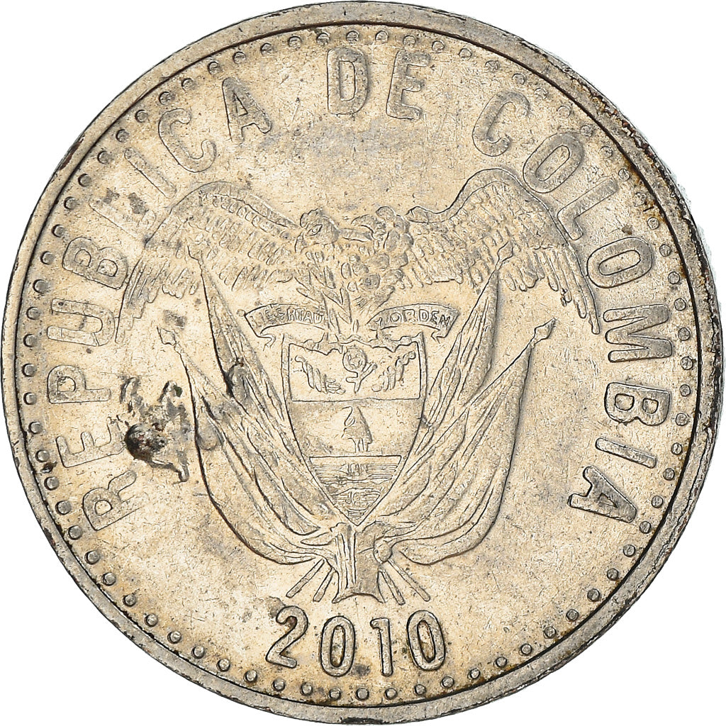 Monnaie, Colombie, 50 Pesos, 2010, TTB, Copper-Nickel-Zinc, KM:283.2