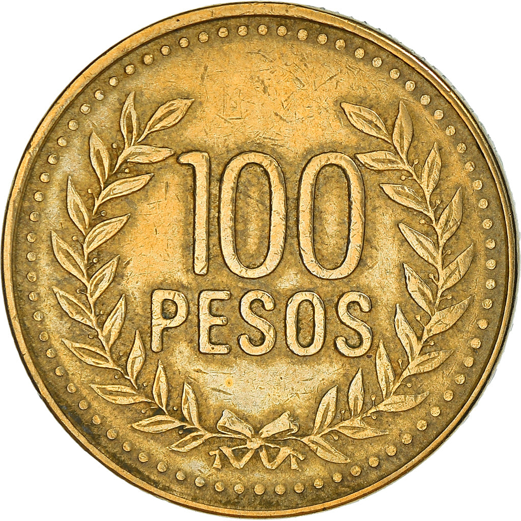 Monnaie, Colombie, 100 Pesos, 2008, TB+, Aluminum-Bronze, KM:285.2