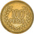 Münze, Kolumbien, 100 Pesos, 2008, S+, Aluminum-Bronze, KM:285.2