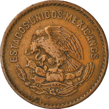 Coin, Mexico, 5 Centavos, 1955, Mexico City, VF(30-35), Bronze, KM:424