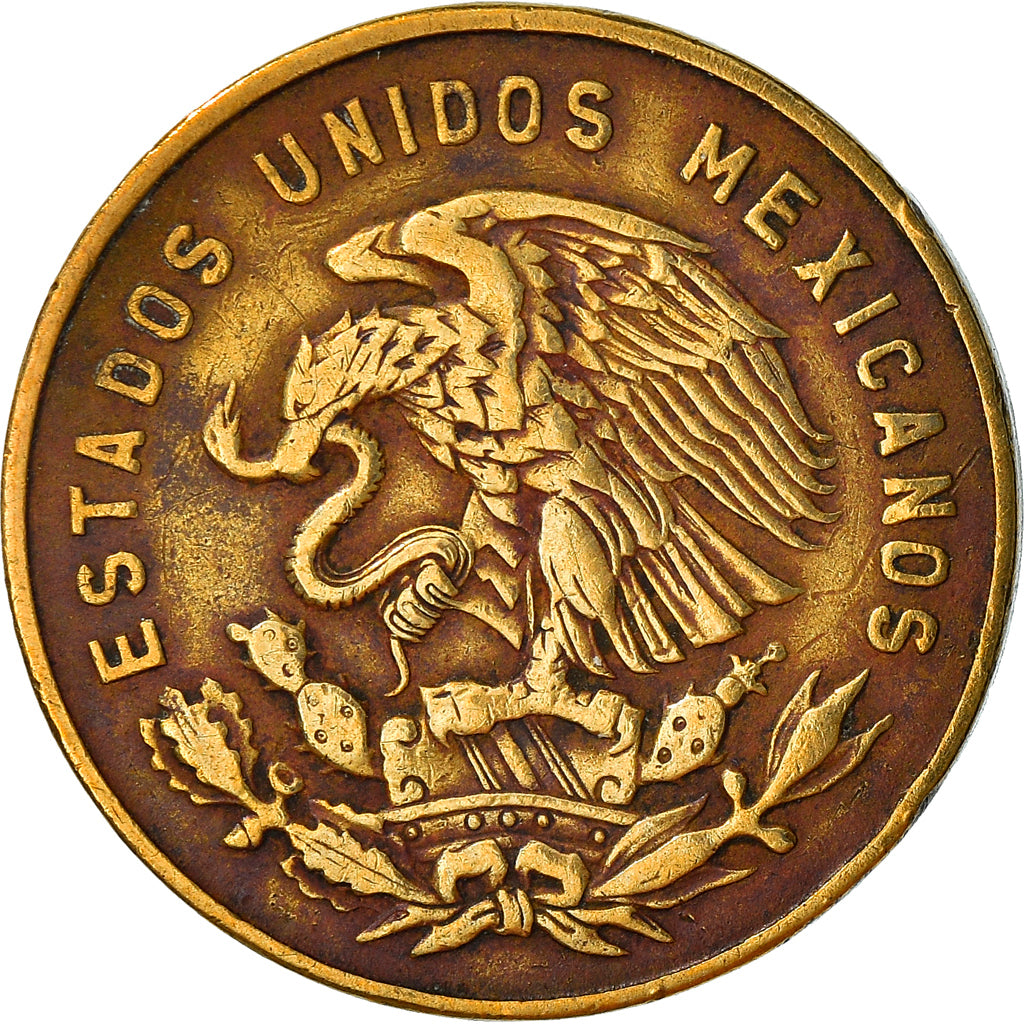 Moneta, Messico, 5 Centavos, 1963, Mexico City, MB+, Ottone, KM:426