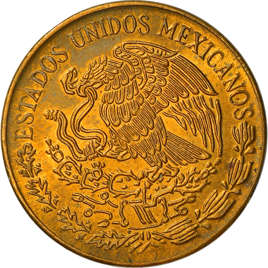 Moneda, México, 5 Centavos, 1975, Mexico City, EBC+, Latón, KM:427