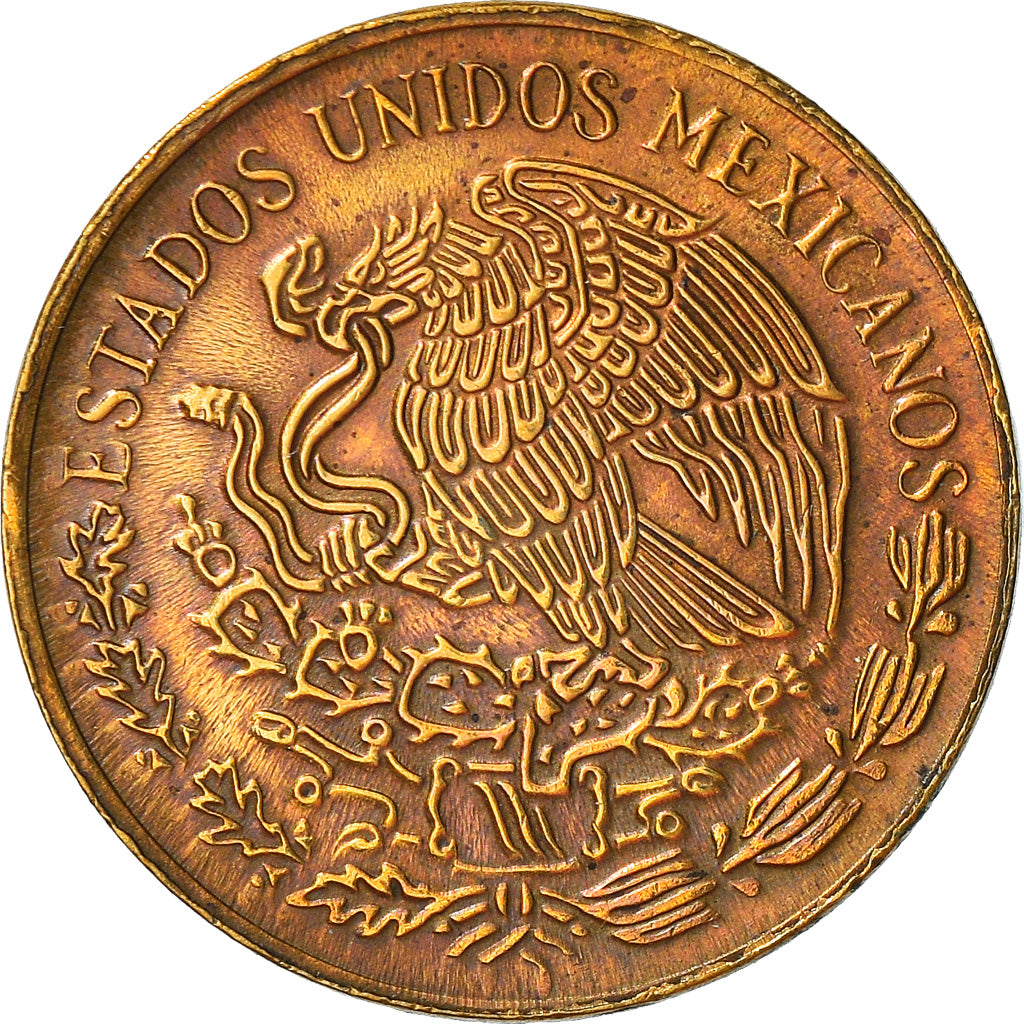 Moneta, Messico, 5 Centavos, 1976, BB+, Ottone, KM:427