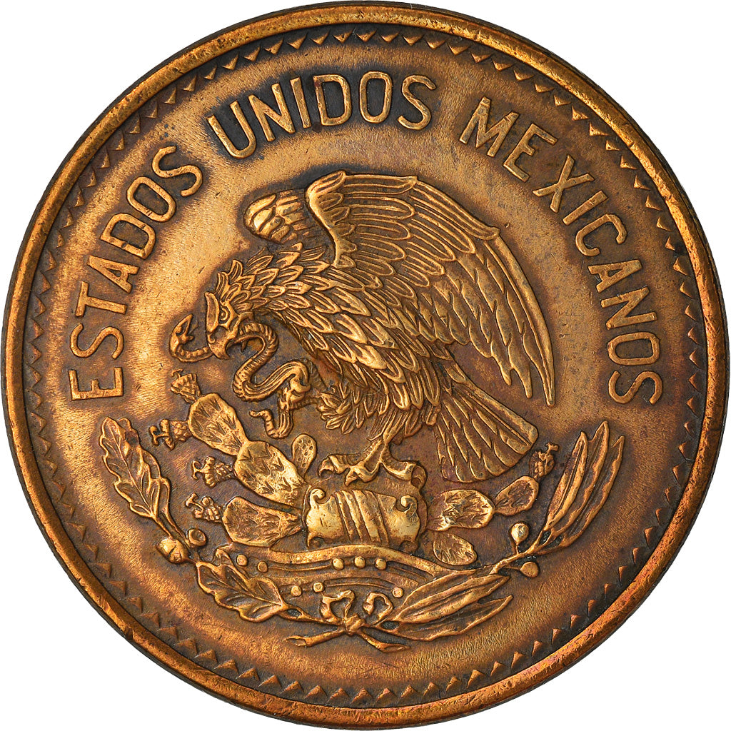 Moneda, México, 20 Centavos, 1953, Mexico City, MBC+, Bronce, KM:439