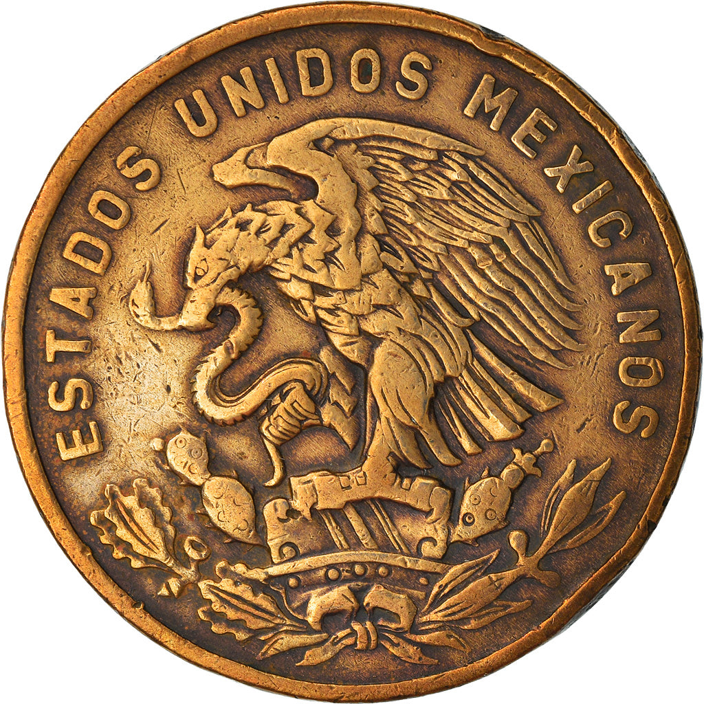 Moneta, Messico, 20 Centavos, 1960, Mexico City, MB+, Bronzo, KM:440