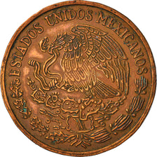 Moeda, México, 20 Centavos, 1971, Mexico City, VF(30-35), Bronze, KM:440