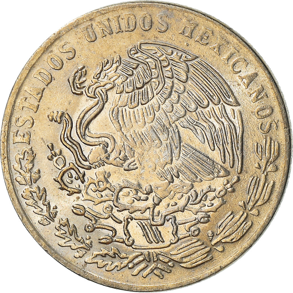 Coin, Mexico, 20 Centavos, 1981, Mexico City, AU(50-53), Copper-nickel, KM:442