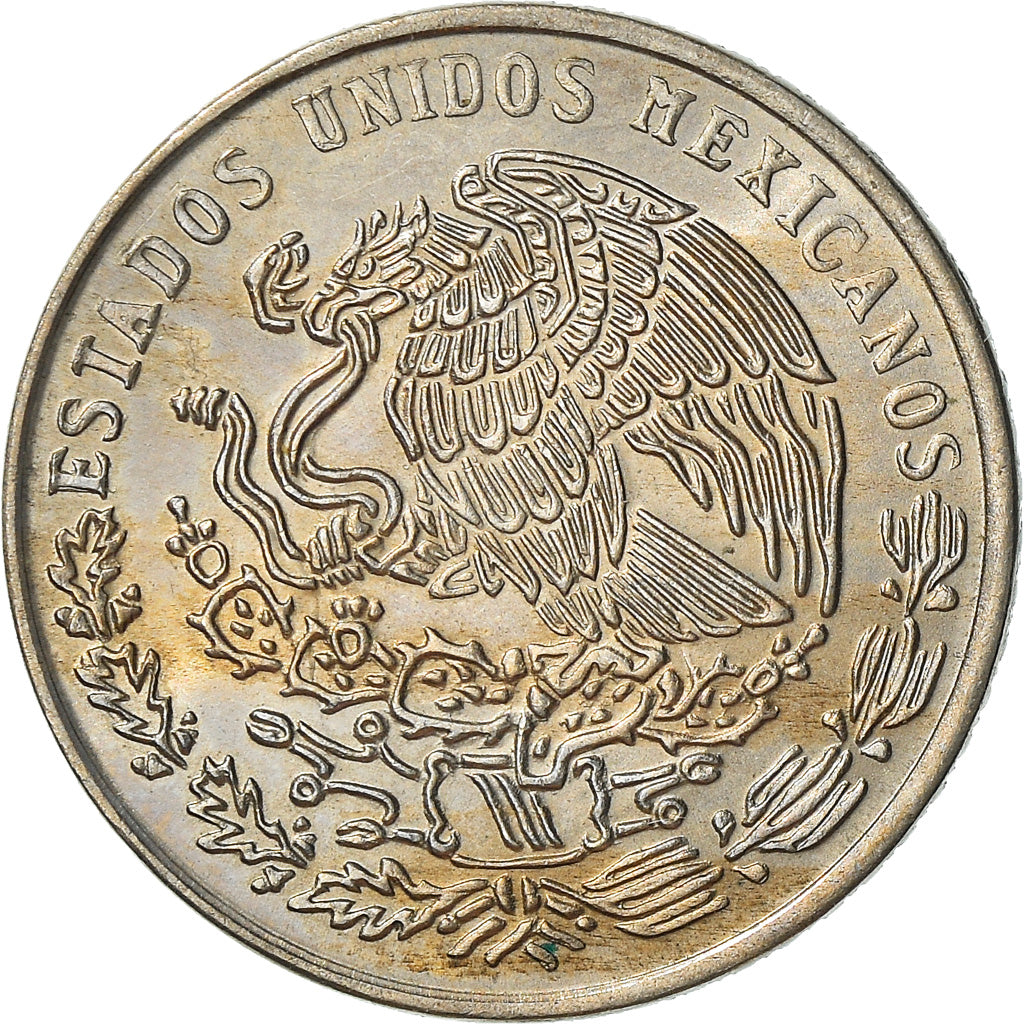Coin, Mexico, 20 Centavos, 1982, Mexico City, AU(50-53), Copper-nickel, KM:442