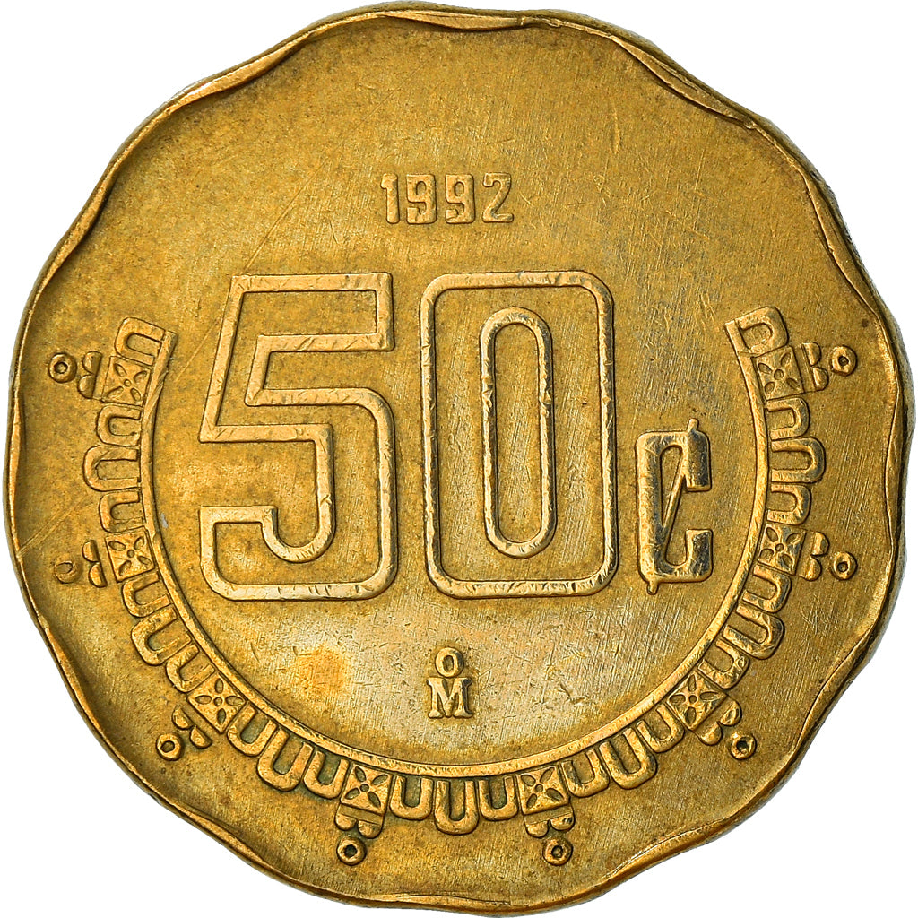 Monnaie, Mexique, 50 Centavos, 1992, Mexico City, TTB, Aluminum-Bronze, KM:549