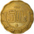 Moneda, México, 50 Centavos, 1999, Mexico City, BC+, Aluminio - bronce, KM:549