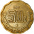 Moneda, México, 50 Centavos, 2002, Mexico City, BC+, Aluminio - bronce, KM:549