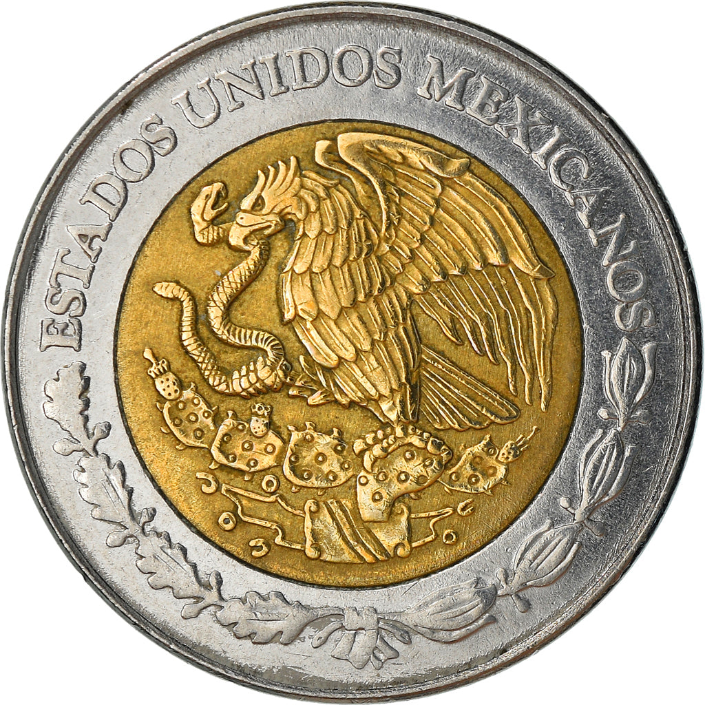 Moneta, Mexico, 2 Nuevo Pesos, 1994, Mexico City, AU(50-53), Bimetaliczny