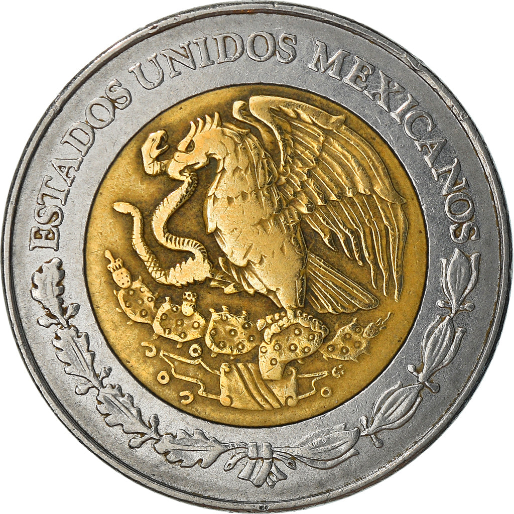 Moneda, México, 2 Nuevo Pesos, 1995, Mexico City, BC+, Bimetálico, KM:551