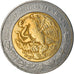 Coin, Mexico, 2 Pesos, 1998, Mexico City, VF(30-35), Bi-Metallic, KM:604