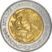 Moneda, México, 5 Pesos, 2000, Mexico City, MBC, Bimetálico, KM:605