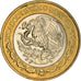 Coin, Mexico, 10 Pesos, 2005, Mexico City, EF(40-45), Bi-Metallic, KM:616