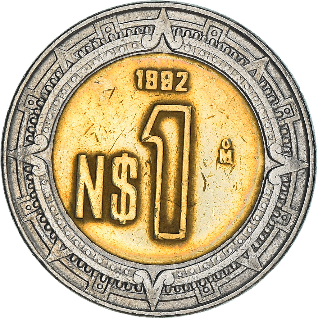 Münze, Mexiko, Nuevo Peso, 1992, Mexico City, S, Bi-Metallic, KM:550