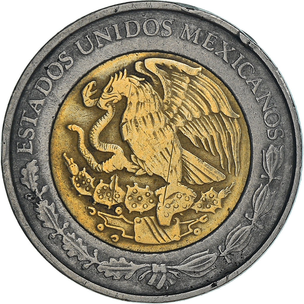 Coin, Mexico, Peso, 1998, Mexico City, VF(20-25), Bi-Metallic, KM:603