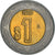 Moneda, México, Peso, 2000, Mexico City, BC+, Bimetálico, KM:603