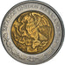 Münze, Mexiko, Peso, 2001, Mexico City, S+, Bi-Metallic, KM:603