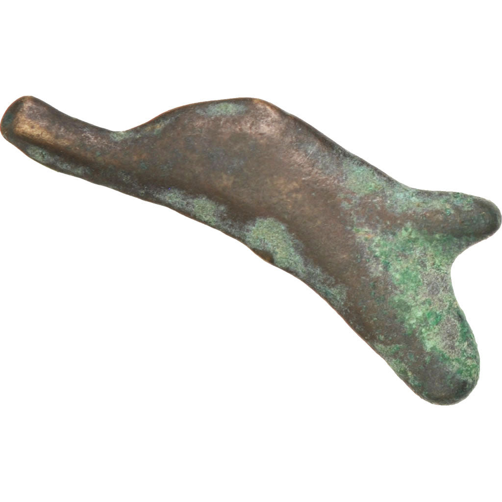 Sarmatia, Olbia, Dolphin, Olbia, VF(30-35), Bronze, 0.98