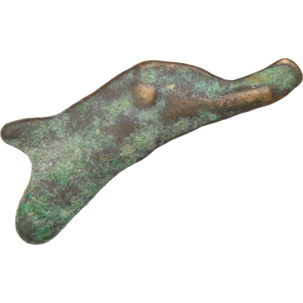 Sarmatia, Olbia, Dolphin, Olbia, VF(30-35), Bronze, 0.98