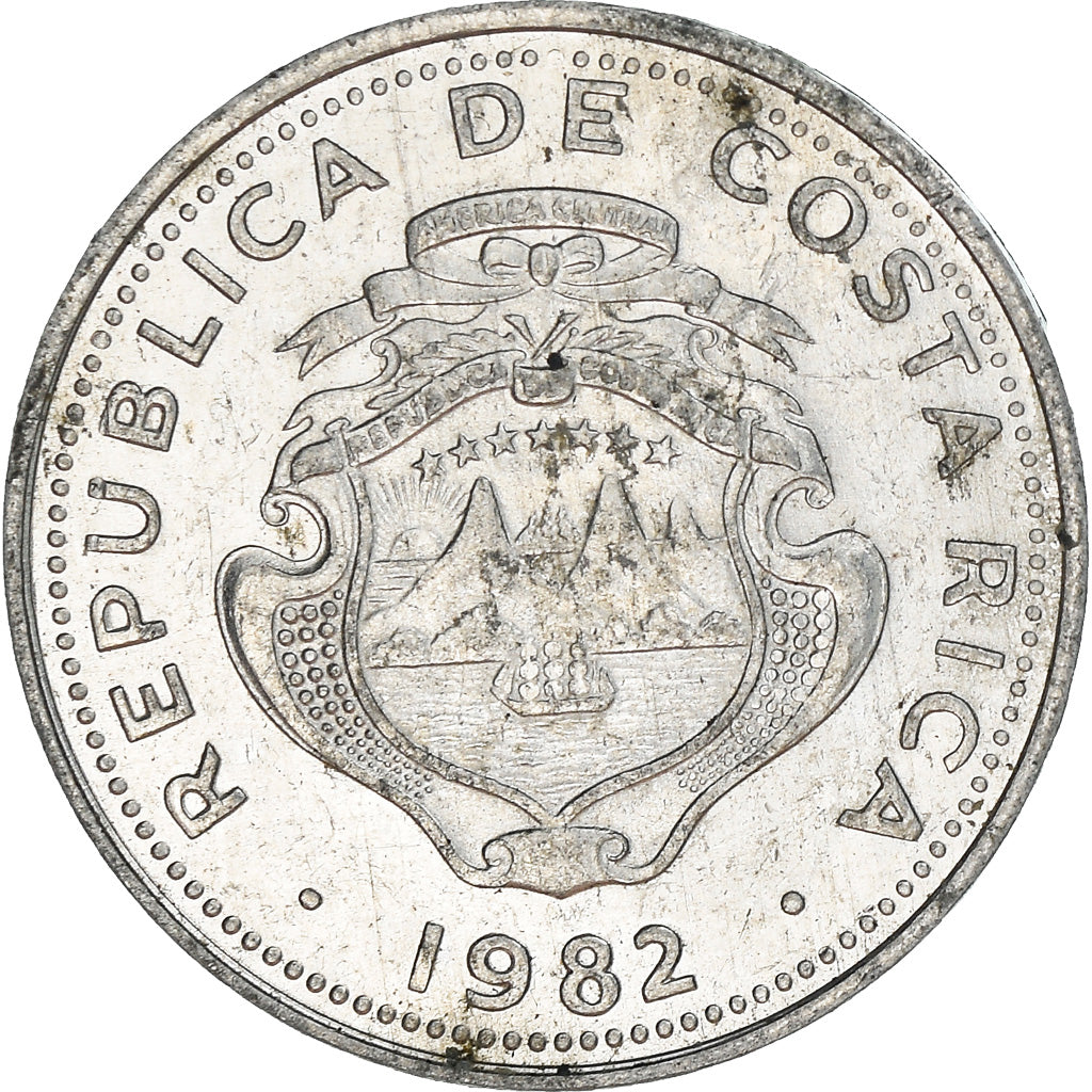 Moneta, Costa Rica, 10 Centimos, 1982, BB+, Alluminio, KM:185.2a