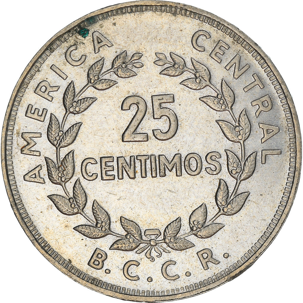 Munten, Costa Rica, 25 Centimos, 1974, ZF, Copper-nickel, KM:188.1