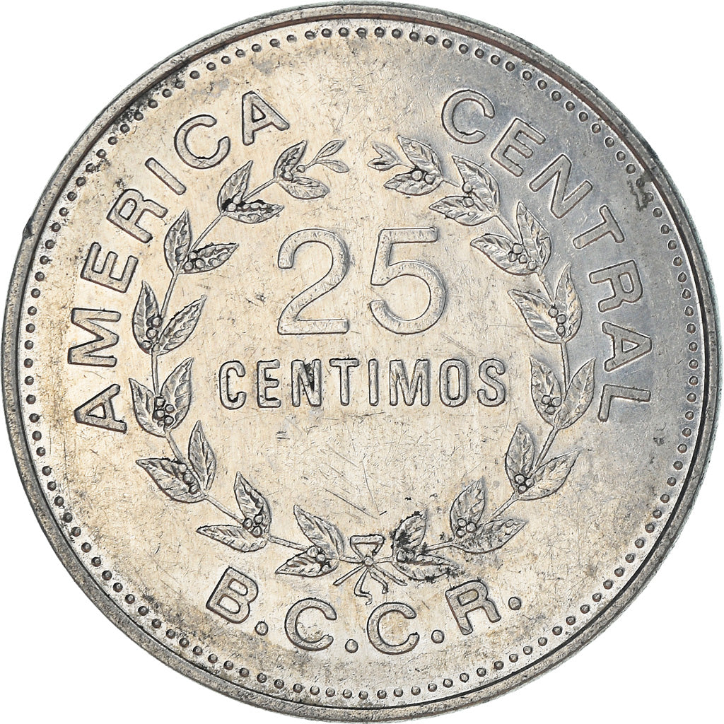 Moneta, Costa Rica, 25 Centimos, 1982, BB, Alluminio, KM:188.1b