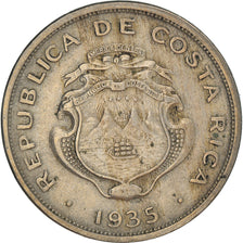 Moneta, Costa Rica, 50 Centimos, 1935, BB, Rame-nichel, KM:172