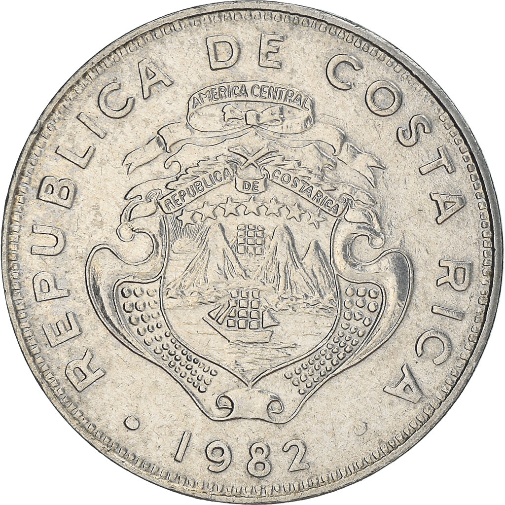 Moneda, Costa Rica, 50 Centimos, 1982, EBC, Acero inoxidable, KM:209.1