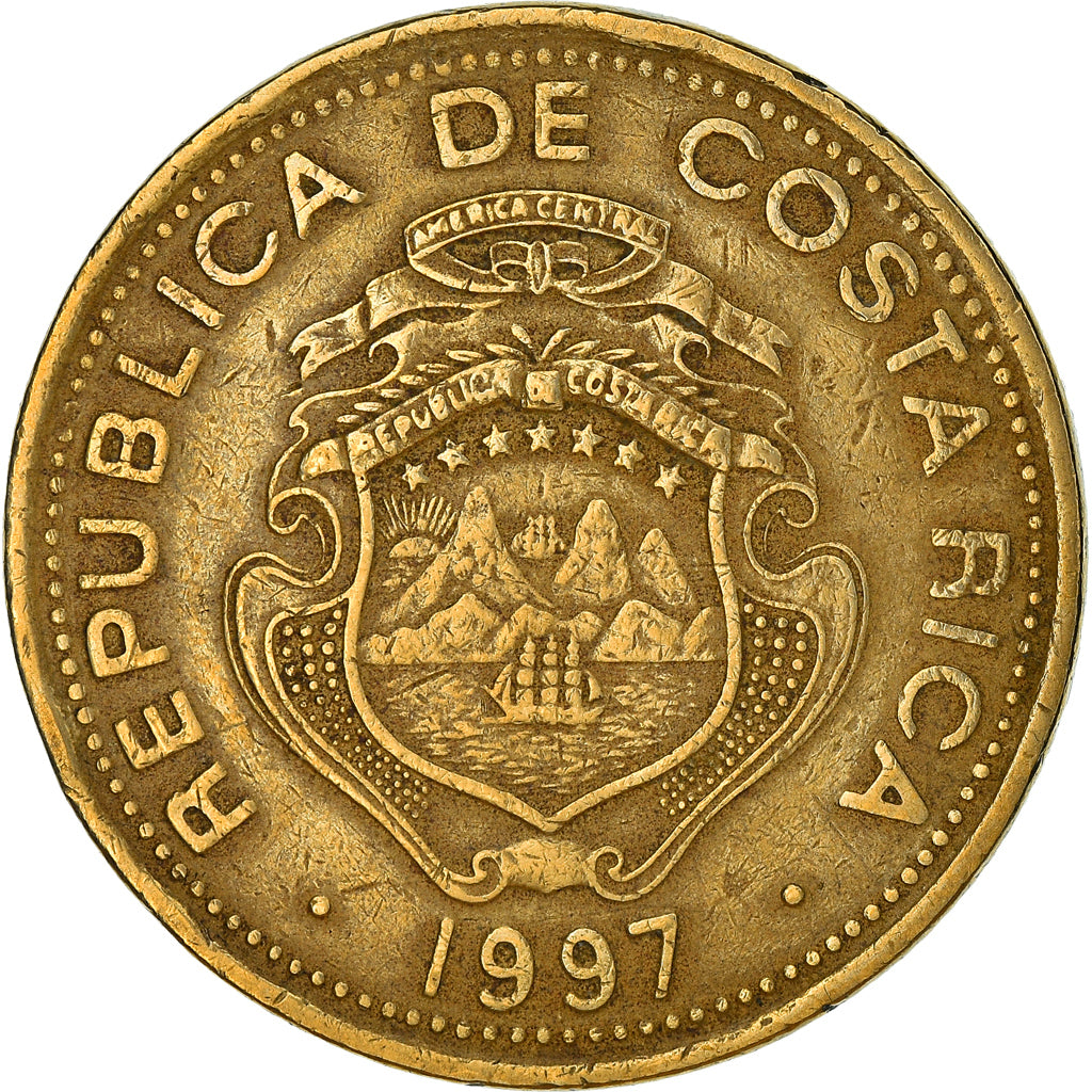 Münze, Costa Rica, 100 Colones, 1997, S+, Messing, KM:230a