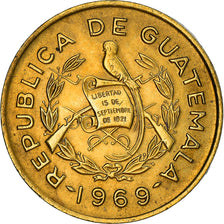 Moneta, Guatemala, Centavo, Un, 1969, BB+, Ottone, KM:265