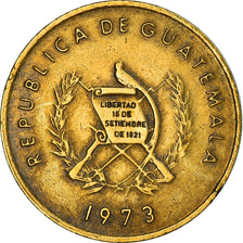 Münze, Guatemala, Centavo, Un, 1973, SS, Messing, KM:273