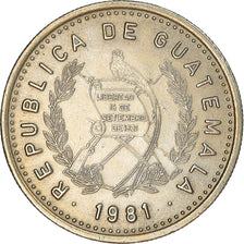 Moneda, Guatemala, 10 Centavos, 1981, MBC+, Cobre - níquel, KM:277.3