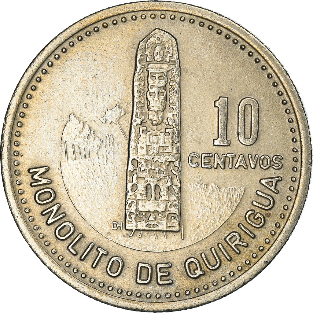 Moneda, Guatemala, 10 Centavos, 1981, MBC+, Cobre - níquel, KM:277.3