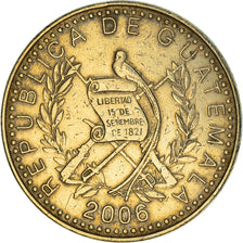 Moneda, Guatemala, Quetzal, 2006, BC+, Níquel - latón, KM:284