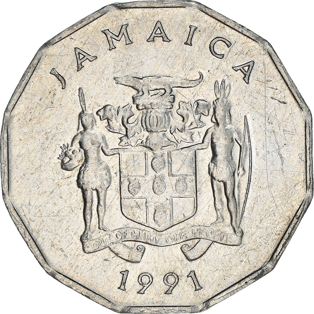 Monnaie, Jamaica, Elizabeth II, Cent, 1991, British Royal Mint, TTB+, Aluminium