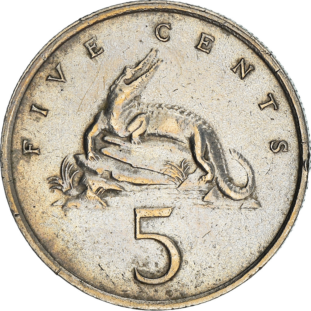 Münze, Jamaica, Elizabeth II, 5 Cents, 1982, Franklin Mint, SS+, Copper-nickel