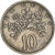 Moneta, Jamaica, Elizabeth II, 10 Cents, 1975, Franklin Mint, AU(50-53)