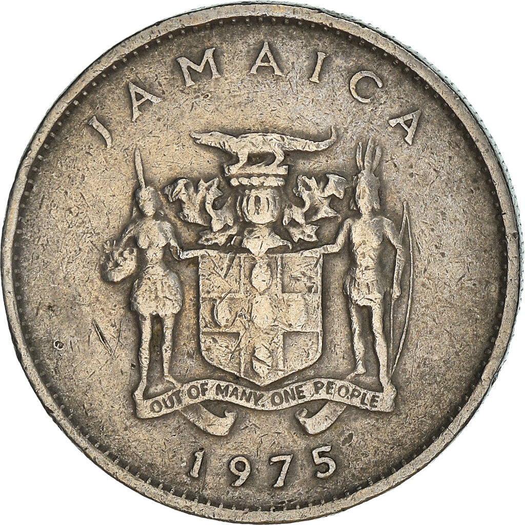 Monnaie, Jamaica, Elizabeth II, 10 Cents, 1975, Franklin Mint, TTB+