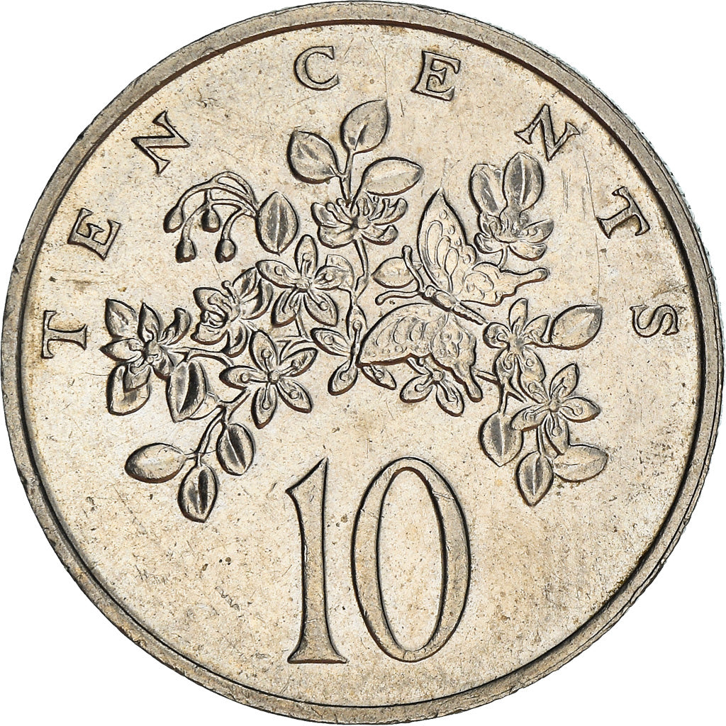 Moneta, Giamaica, Elizabeth II, 10 Cents, 1986, Franklin Mint, BB+, Rame-nichel