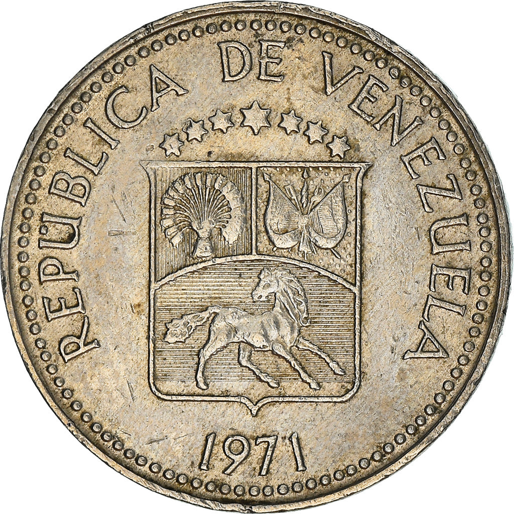 Moneta, Venezuela, 5 Centimos, 1971, Ontario, BB, Rame-nichel, KM:38.3